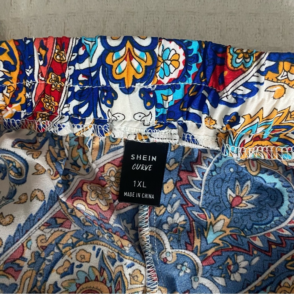 SHEIN printed jogger pants size 1X NWOT - Picture 5 of 6